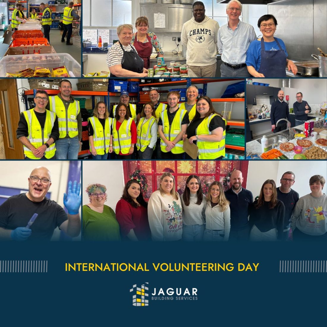 International Volunteering Day 2024 Jaguar Building Services